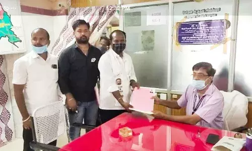 திருமயம் தொகுதி மநீம கட்சி  வேட்பாளர் மனு தாக்கல் செய்தார்