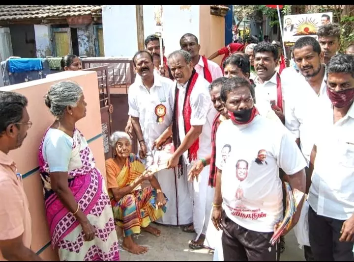 மதுரை தெற்கில் மதிமுக வேட்பாளர் புதூர் பூமிநாதன் வாக்கு சேகரிப்பு மதுரை தெற்கில் மதிமுக வேட்பாளர் புதூர் பூமிநாதன் வாக்கு சேகரிப்பு