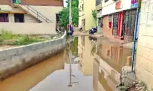 தருமபுரியில் தேங்கியுள்ள மழைநீர்: பொதுமக்கள் அவதி.