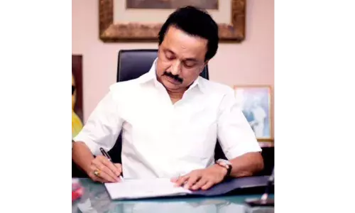 தமிழ் இருக்கைக்கு 10 லட்சம் நிதியுதவி  - முக ஸ்டாலின்