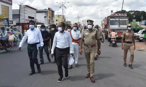 விழுப்புரத்தில் நகராட்சி பகுதிகளில் ஆட்சியர் திடீர் ஆய்வு