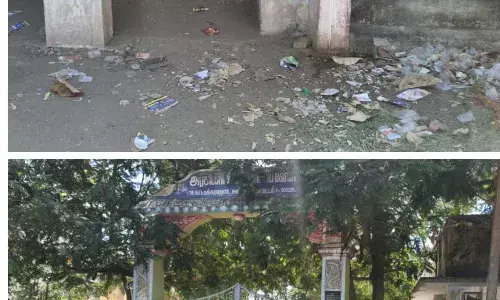 குடிமகன்களின்  கூடாரமாக மாறிவரும் அரசு அலுவலகக் கட்டிடங்கள்