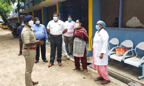அரசு மருத்துவமனையில் எஸ்.பி ஆய்வு