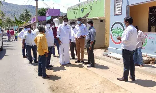 சட்டமன்ற உறுப்பினர் செந்தில்குமார் கொரோனா தடுப்பு குறித்து ஆய்வு