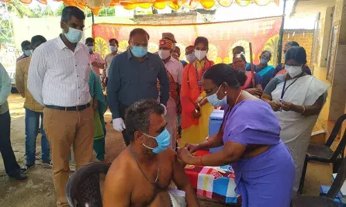 வாணியம்பாடி, கொத்தக்கோட்டை கிராம தடுப்பூசி முகாமில்  மாவட்டஆட்சியர் ஆய்வு