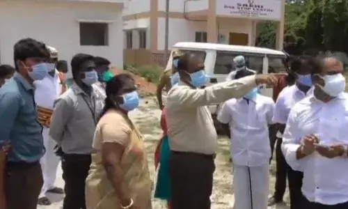 திருத்தணியில் தற்காலிக கொரோனா வார்டு - திருவள்ளூர் ஆட்சியர் ஆய்வு!