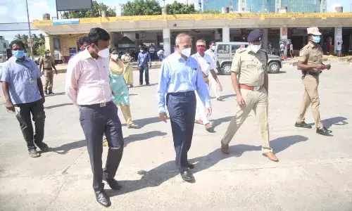 கன்னியாகுமரி - கொரோனா முன்னெச்சரிக்கை நடவடிக்கை -தலைமை செயலர் ஆய்வு.