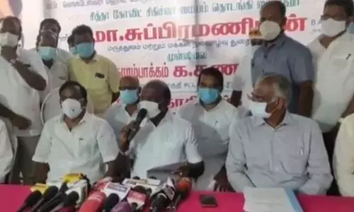 போரூரில் கொரோனா சித்த மருத்துவமனையை   சுகாதார துறை அமைச்சர் தொடங்கி வைத்தார்