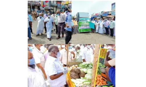 செஞ்சியில் நடமாடும் காய்கறி சேவையை அமைச்சர் மஸ்தான் தொடங்கி வைத்தார் செஞ்சியில் நடமாடும் காய்கறி சேவையை அமைச்சர் மஸ்தான் தொடங்கி வைத்தார்