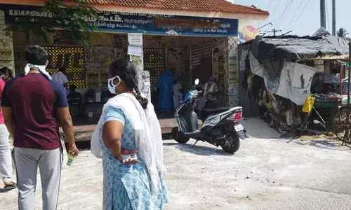 நாமக்கல்: குமாரபாளையம் பைபாஸ் சாலையில் கொரோனா பரிசோதனை முகாம்