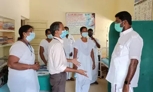 ஜெயங்கொண்டம் தொகுதியில் ஆரம்ப சுகாதார நிலையத்தில்  எம்எல்ஏ ஆய்வு