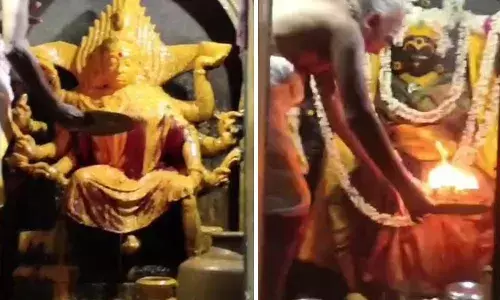 காஞ்சிபுரம் ஸ்ரீபிரளய காளிக்கு அக்னி நட்சத்திர நிறைவு சிறப்பு அபிஷேகம்