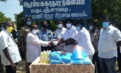 மகுடஞ்சாவடி ஆரம்ப சுகாதார நிலையத்தில் சங்ககிரி எம்.எல்.ஏ. ஆய்வு