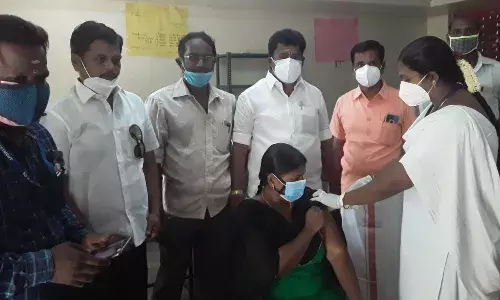 பிச்சாண்டார்கோவில் ஊராட்சியில் 2வது கட்டமாக தடுப்பூசி முகாம்