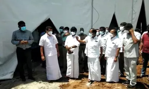 சேலம் இரும்பாலை கொரோனா சிறப்பு சிகிச்சை மையம் - அமைச்சர் செந்தில் பாலாஜி ஆய்வு