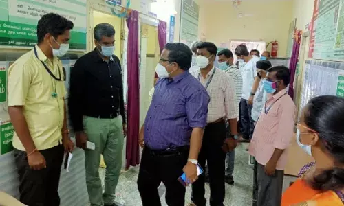 வாணியம்பாடி அருகே கொரோனா தடுப்பு பணிகளை இணை இயக்குநர் ஆய்வு