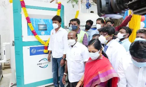 ஆக்சிஜன் உற்பத்தி மையம்: சைதாப்பேட்டை அரசு பொது மருத்துவமனையில் துவக்கம்..!