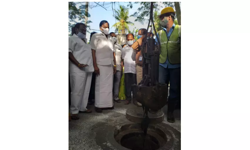 மதுரவாயில் கழிவு நீர் கட்டமைப்பு பணிகள்: எம்எல்ஏ ஆய்வு மதுரவாயில் கழிவு நீர் கட்டமைப்பு பணிகள்: எம்எல்ஏ ஆய்வு