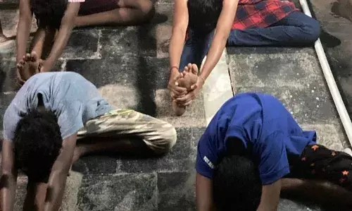 ஆற்காட்டில் தியான யோக ஆலயத்தில் யோகா தின சிறப்பு விழா மாணவர்கள் அசத்தல்