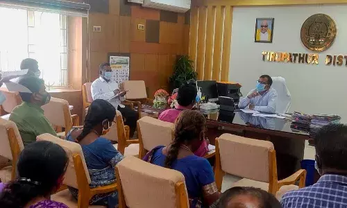 துறை அதிகாரிகளுடன் திருப்பத்தூர் மாவட்ட ஆட்சியர் ஆலோசனை கூட்டம் துறை அதிகாரிகளுடன் திருப்பத்தூர் மாவட்ட ஆட்சியர் ஆலோசனை கூட்டம்