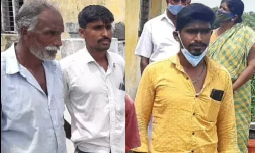 தருமபுரி அருகே.நிலத்தை அபரிக்க முதியவர்கள் கொலை: மகன், பேரன்கள் என மூன்று பேர் கைது. தருமபுரி அருகே.நிலத்தை அபரிக்க முதியவர்கள் கொலை: மகன், பேரன்கள் என மூன்று பேர் கைது.