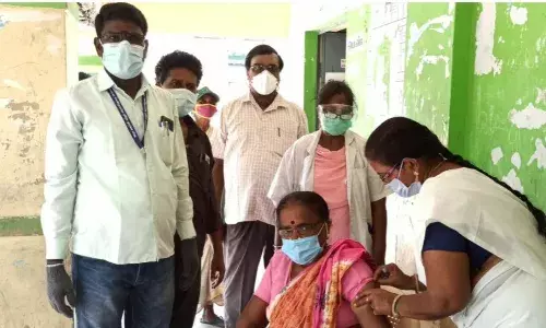 மின்னல் சித்தாமூர் ஊராட்சியில் கொரோனோ வைரஸ் தடுப்பூசி முகாம்