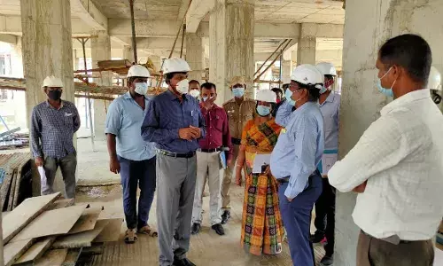 ராணிப்பேட்டையில் ஆட்சியர் அலுவலக கட்டுமான பணிகளை ஆட்சியர் ஆய்வு