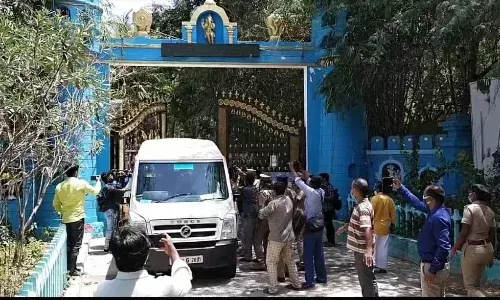 சிவசங்கர் பாபாவின் அறையில் சிபிசிஐடி போலீசார் விசாரணை - கம்ப்யூட்டர்கள் ஆய்வு