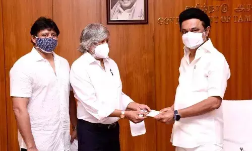 நடிகர்கள் பிரசாந்த், தியாகராஜன் 10 லட்சம் ரூபாய் கொரோனா நிதி