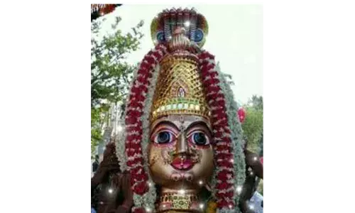 பேரணாம்பட்டு அருகே கோவிலில் வைத்திருந்த அம்மன் சிரசு திருட்டு
