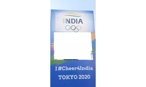 இராணிப்பேட்டை யில் ஒலிம்பிக் வீரர்களுக்கு உற்சாக  செல்பி பாயின்ட்..