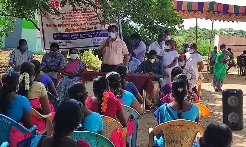 செங்கம் அருகே முன்கள பணியாளர்களுக்கு விழிப்புணர்வு கூட்டம்