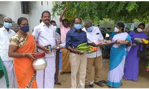 தீ விபத்தில் பாதிப்படைந்த குடும்பத்திற்கு வட்டார மருத்துவர் உதவி