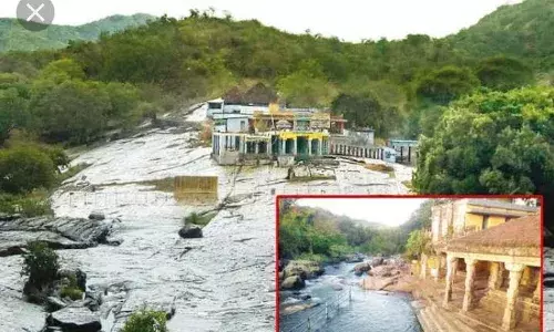 நெல்லை:சொரிமுத்து அய்யனார் கோவில் செல்ல பக்தர்களுக்கு அனுமதி இல்லை.