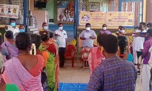 பொன்னமராவதி அருகே வேந்தன்பட்டியில் உலக விலங்கின நோய்கள் தினம் உறுதிமொழி ஏற்பு நிகழ்ச்சி நடைபெற்றது.