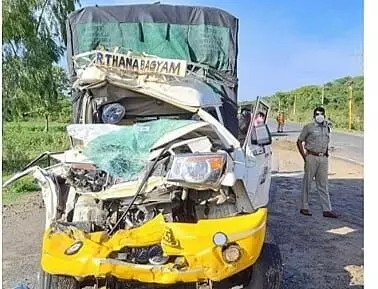 செங்கம் அருகே அரசுப்பேருந்து மினி வேன் மோதல்; ஒருவர் உயிரிழப்பு செங்கம் அருகே அரசுப்பேருந்து மினி வேன் மோதல்; ஒருவர் உயிரிழப்பு