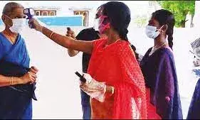 சேத்துப்பட்டு பேரூராட்சியில் கொரோனா விழிப்புணர்வு குறித்து அதிகாரிகள் ஆய்வு