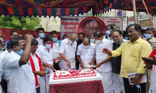 மக்கள் தலைவர் சங்கரய்யா நூறாவது பிறந்த தின விழா:அனைத்து கட்சியினர் பங்கேற்பு