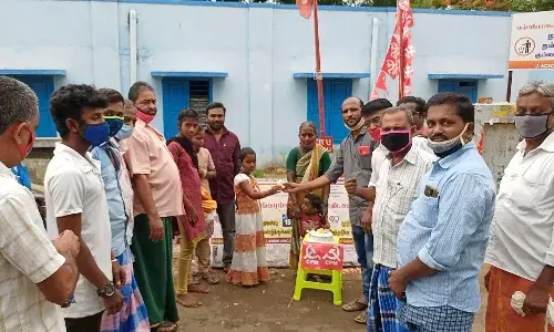 பள்ளிபாளையத்தில் சங்கரய்யாவின் 100-வது பிறந்தநாள் விழா