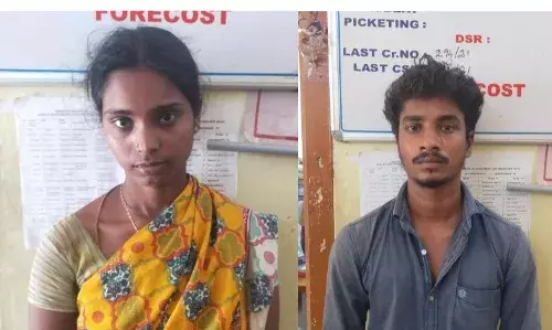 கள்ளக்காதலுக்கு இடையூறாக இருந்த கணவனை காதலனுடன் சேர்ந்து கொன்ற மனைவி