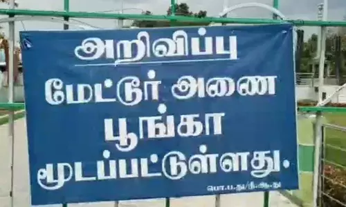 கொரோனா: மேட்டூர் அணை பூங்கா, காவிரி ஆற்றில் மக்கள் கூடுவதற்கு தடை