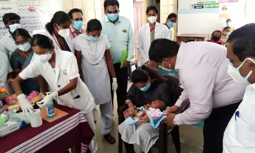 குழந்தைகளுக்கு நியூமோகாக்கல் கான்ஜுகேட் தடுப்பூசி முகாம்