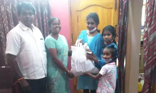 தேசிய விருது பெற்ற பெண்ணுக்கு உதவிய ஊராட்சி தலைவி