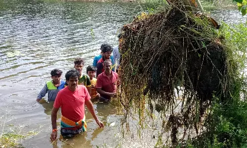 குமரியில் நீர் நிலைகளை சுத்தப்படுத்திய சமூக ஆர்வலர்கள்