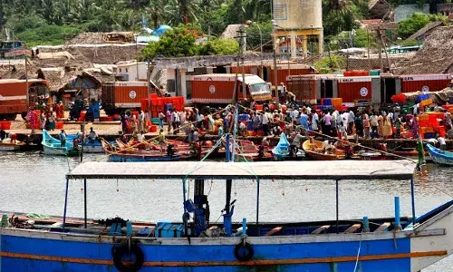 கடலூர் துறைமுகத்தில் மீன்வளத் துறை ஆணையர் பழனிச்சாமி ஆய்வு