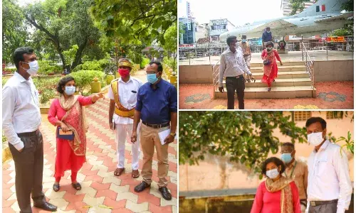 நாகர்கோவில் பூங்காவில் மாவட்ட ஆட்சியர் ஆய்வு, மாநகராட்சிக்கு பாராட்டு