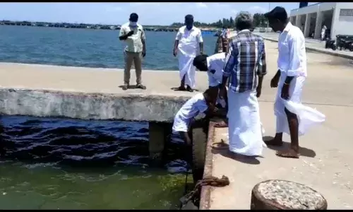மல்லிப்பட்டினம் அருகே கடலில் குதித்து மீனவர் தற்கொலை முயற்சி மல்லிப்பட்டினம் அருகே கடலில் குதித்து மீனவர் தற்கொலை முயற்சி