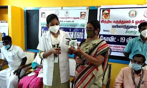 மயிலாடுதுறை: சித்த மருத்துவப்பிரிவு சார்பில்  கொரோனா விழிப்புணர்வு முகாம்