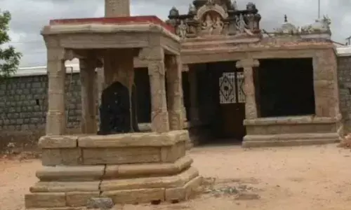 திருப்பூரில் ஆடி அமாவசையையொட்டி கோபுர தரிசனம் செய்த பக்தர்கள்