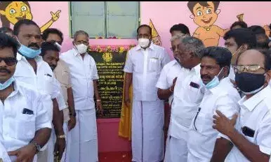 15லட்சம் மதிப்பில் புதிய அங்கன்வாடி மையம் - எம்எல்ஏ க.சுந்தர் திறந்து வைத்தார்.